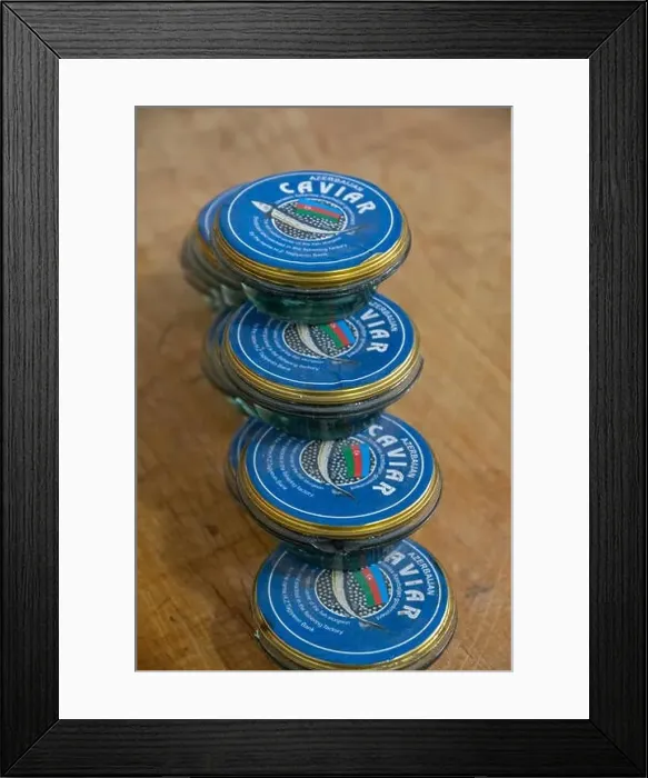 Framed Print : Azerbaijan Black Caviar in Teze Bazaar, Baku, Azerbaijan Framed Print : Azerbaijan Black Caviar in Teze Bazaar, Baku, Azerbaijan