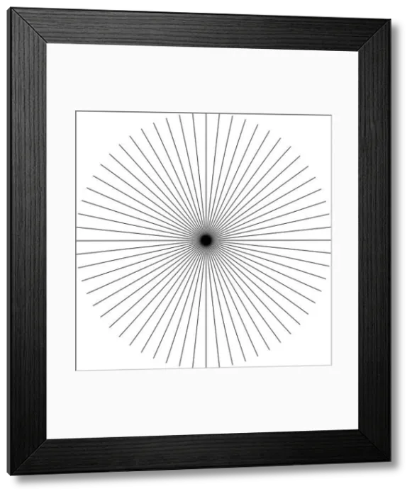 Framed Print : Radial, radiating lines intersected at center Framed Print : Radial, radiating lines intersected at center