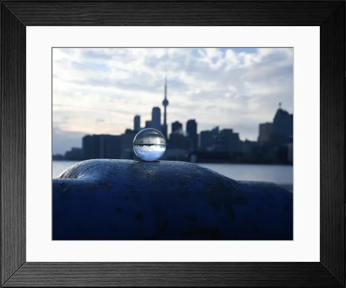 Framed Print : Toronto Skyline at Polson Pier Framed Print : Toronto Skyline at Polson Pier