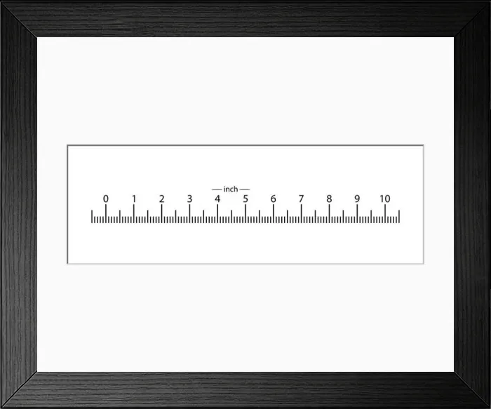 Framed Print : real ruler 10 inches from the bottom location of the scale. 1 division is 0.1 inch. Transparent background Framed Print : real ruler 10 inches from the bottom location of the scale. 1 division is 0.1 inch. Transparent background
