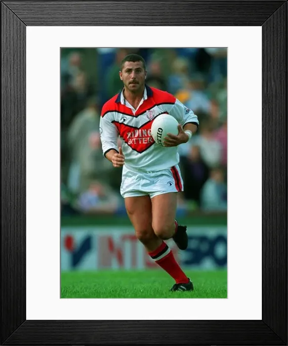 Framed Print : MIKE FLETCHER HULL KINGSTON ROVERS RLFC 21 September 1992
