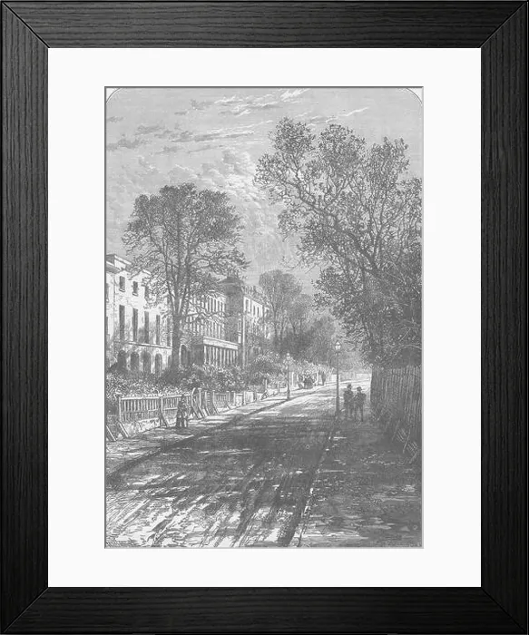 Framed Print : CAMBERWELL: Grove Lane, Camberwell. London, antique print c1880 Framed Print : CAMBERWELL: Grove Lane, Camberwell. London, antique print c1880
