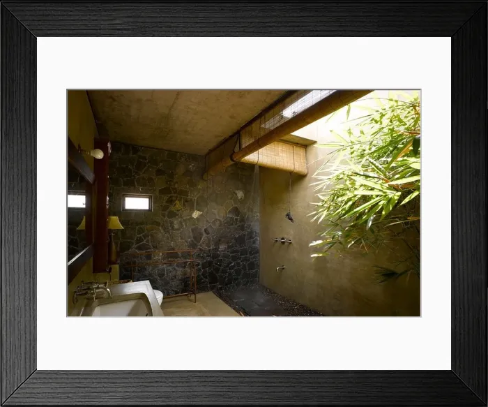 Framed Print : utsav house alibaug india 2010-bathroom Framed Print : utsav house alibaug india 2010-bathroom