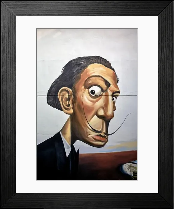 Framed Print : Salvador Dali. Wall art of the famous surrealist artist Framed Print : Salvador Dali. Wall art of the famous surrealist artist