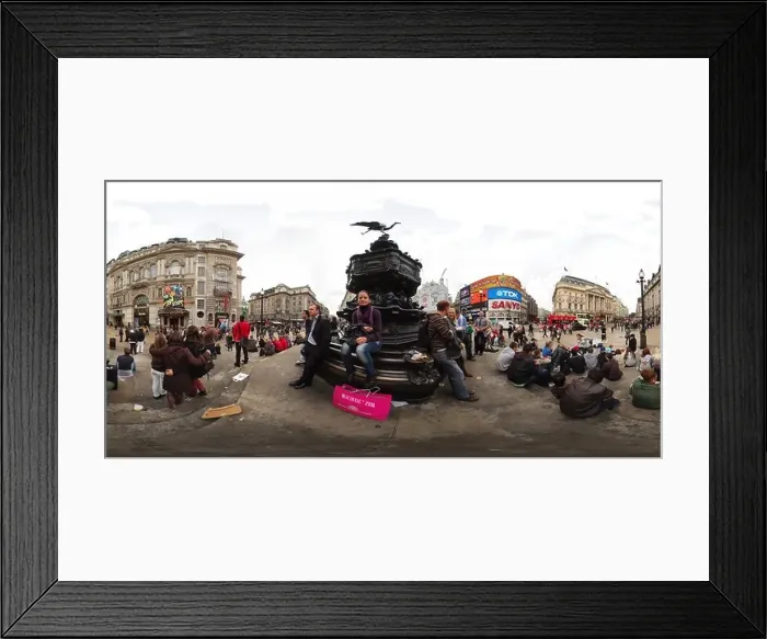 Framed Print : Piccadilly Circus at the Eros Statue London Framed Print : Piccadilly Circus at the Eros Statue London