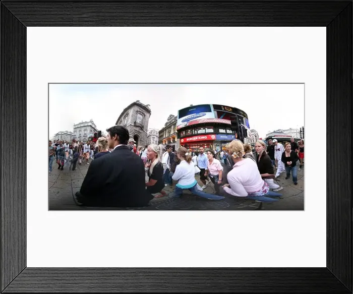 Framed Print : Crowd at Piccadilly Circus Framed Print : Crowd at Piccadilly Circus