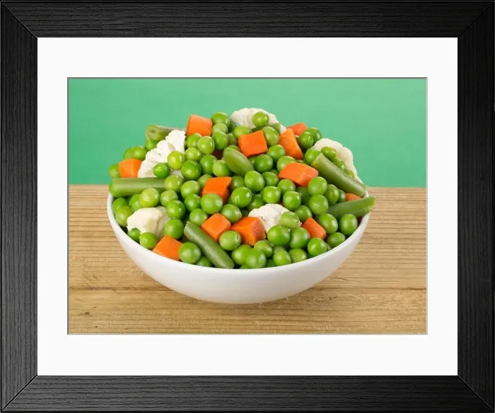 Framed Print : BOWL OF MIXED VEGETABLES Framed Print : BOWL OF MIXED VEGETABLES