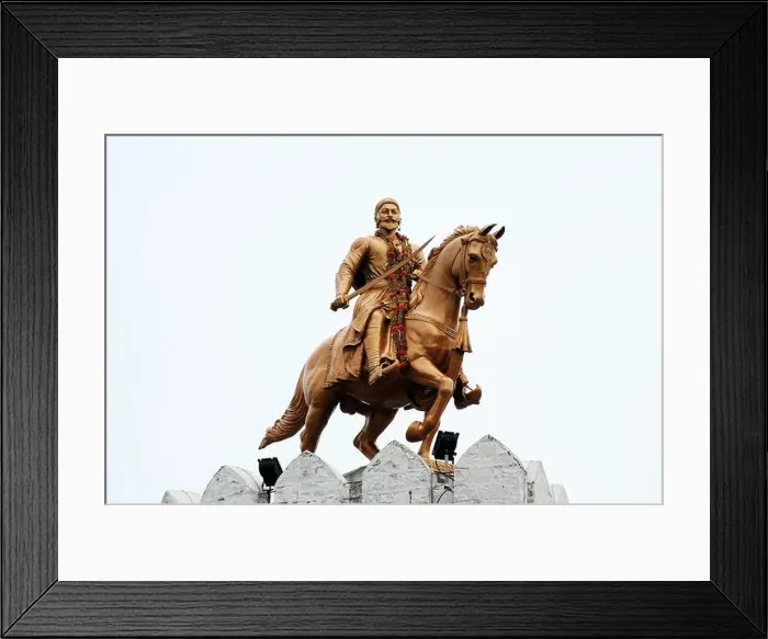 Framed Print : Statue of Shivaji Maharaj on horse at Akluj Fort, Shivsrushti Killa, Solapur, Maharashtra, India Framed Print : Statue of Shivaji Maharaj on horse at Akluj Fort, Shivsrushti Killa, Solapur, Maharashtra, India