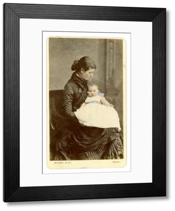Framed Print : Original Victorian tinted carte de visite (CDV) Framed Print : Original Victorian tinted carte de visite (CDV)