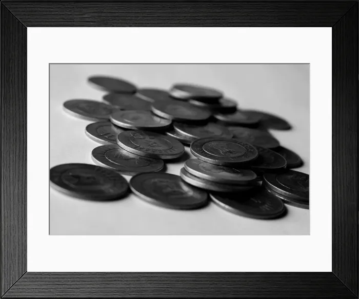 Framed Print : indian coins Framed Print : indian coins