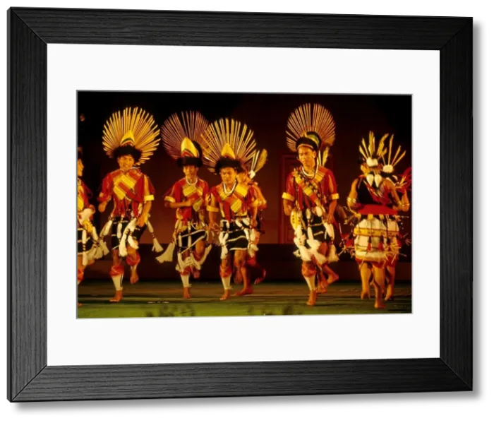 Framed Print : Nagaland folk dance, Kohima, India, Asia Framed Print : Nagaland folk dance, Kohima, India, Asia