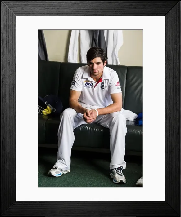 Framed Print : Alastair Cook filming for BSKYB advert, Ashes Promotiona advert for BSKYB filmed at Lords on the 20 / 05 / 2013 Framed Print : Alastair Cook filming for BSKYB advert, Ashes Promotiona advert for BSKYB filmed at Lords on the 20 / 05 / 2013