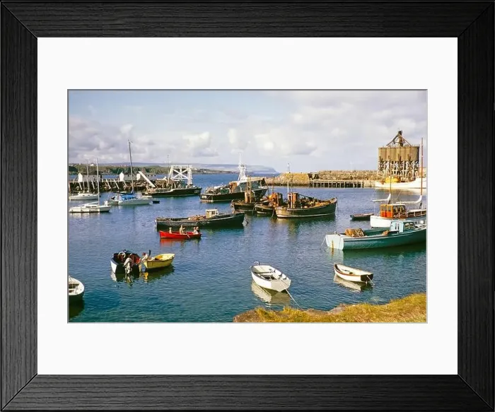 Framed Print : Boats in the harbour at Portrush, County Antrim, Northern Ireland, UK 1960s Framed Print : Boats in the harbour at Portrush, County Antrim, Northern Ireland, UK 1960s
