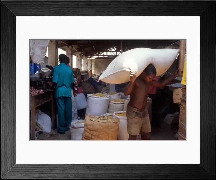 Framed Print : Kigoma Market, Tanzania Framed Print : Kigoma Market, Tanzania