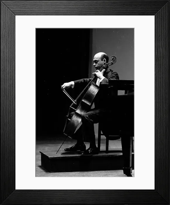 Framed Print : Janos Starker, Hungarian cello player, during a performance at the Teatro Coliseo, Buenos Aires, Argentina Framed Print : Janos Starker, Hungarian cello player, during a performance at the Teatro Coliseo, Buenos Aires, Argentina