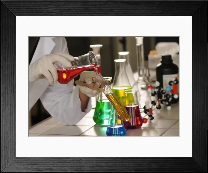 Framed Print : Man, research, teacher, chemistry, lab, formulae, experiment, science, school, education, chemicals Framed Print : Man, research, teacher, chemistry, lab, formulae, experiment, science, school, education, chemicals