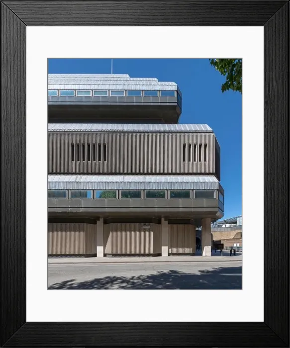 Framed Print : Brutalist concrete Sampson House Framed Print : Brutalist concrete Sampson House