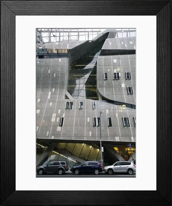 Framed Print : 41 Cooper Square the new Cooper Union building designed by Thom Mayne of Morphosis near Cooper Union square in East Framed Print : 41 Cooper Square the new Cooper Union building designed by Thom Mayne of Morphosis near Cooper Union square in East