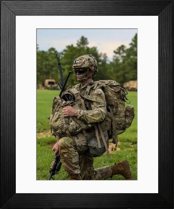 Framed Print : A Paratrooper assigned to 2nd Battalion Framed Print : A Paratrooper assigned to 2nd Battalion