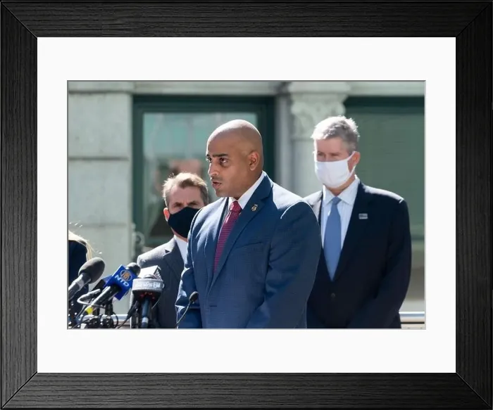 Framed Print : New York, NY - October 14, 2020: Deputy Special Agent-in-Charge Framed Print : New York, NY - October 14, 2020: Deputy Special Agent-in-Charge
