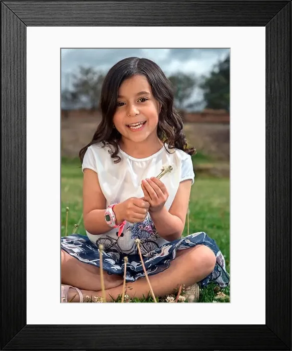 Framed Print : Little girl in the foreground Framed Print : Little girl in the foreground