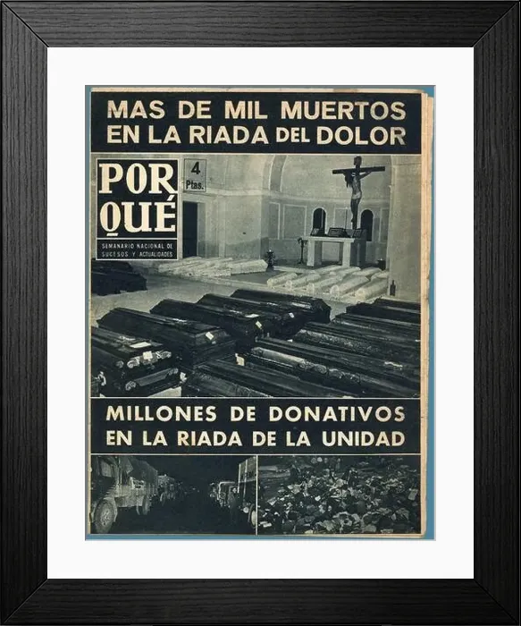 Framed Print : Portada del semanario de sucesos ¿Por qué? Framed Print : Portada del semanario de sucesos ¿Por qué?