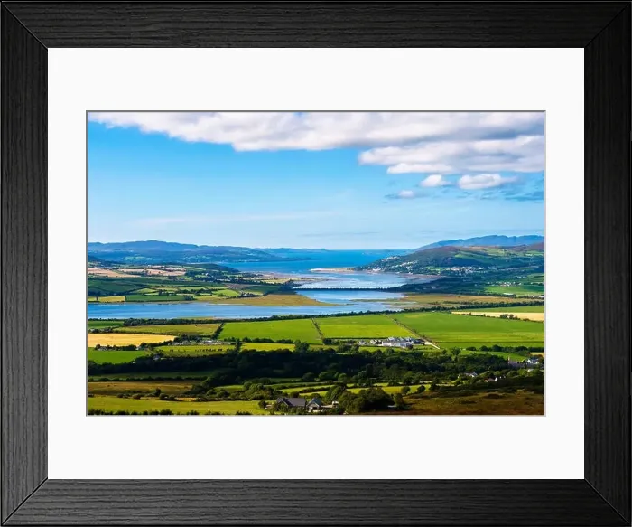 Framed Print : Lough Swilly and Inch Island from Grianan of Aileagh, Donegal ireland Framed Print : Lough Swilly and Inch Island from Grianan of Aileagh, Donegal ireland