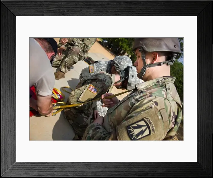 Framed Print : Spc. Michael Cox, 982nd Combat Camera Company Framed Print : Spc. Michael Cox, 982nd Combat Camera Company