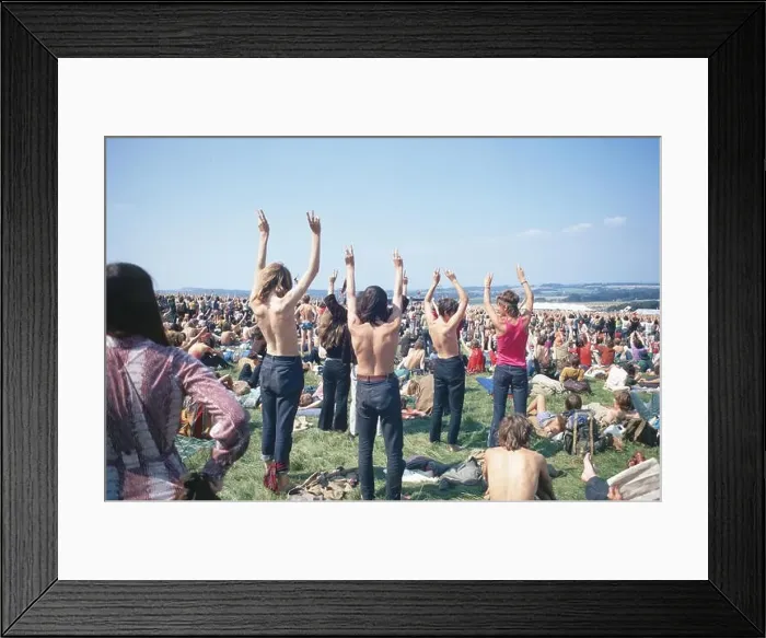 Framed Print : 1970 Isle of Wight pop festival Framed Print : 1970 Isle of Wight pop festival