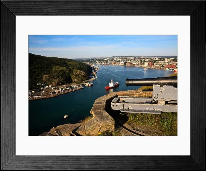Framed Print : Queen's Battery, at Signal Hill, St. John's, Newfoundland, Canada Framed Print : Queen's Battery, at Signal Hill, St. John's, Newfoundland, Canada
