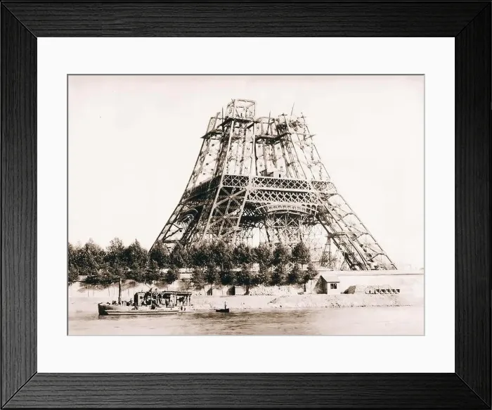 Framed Print : Eiffel Tower under construction, Paris, France Framed Print : Eiffel Tower under construction, Paris, France