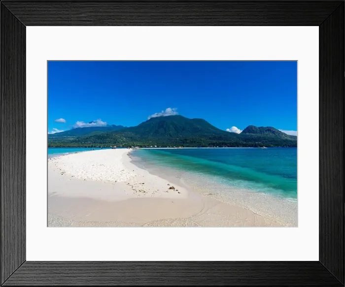 Framed Print : White Island Camiguin Philippines April 23, 2018 The beautiful setting of White Island Framed Print : White Island Camiguin Philippines April 23, 2018 The beautiful setting of White Island