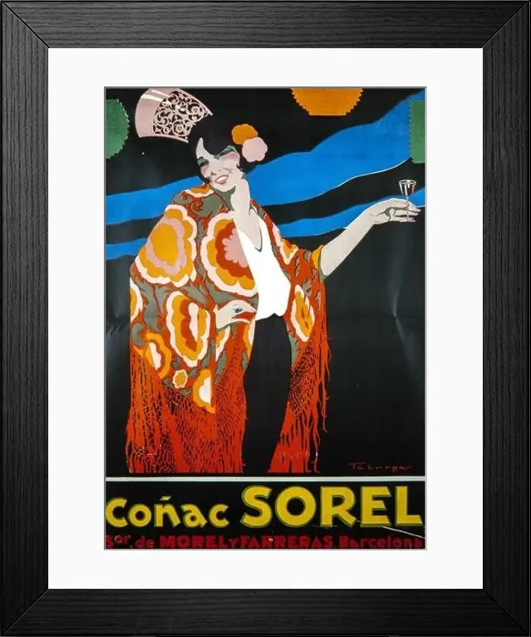 Framed Print : Cartel modernista. Coñac Sorel. Museo de Historia de Barcelona (MUHBA). Author: FABREGAS Framed Print : Cartel modernista. Coñac Sorel. Museo de Historia de Barcelona (MUHBA). Author: FABREGAS