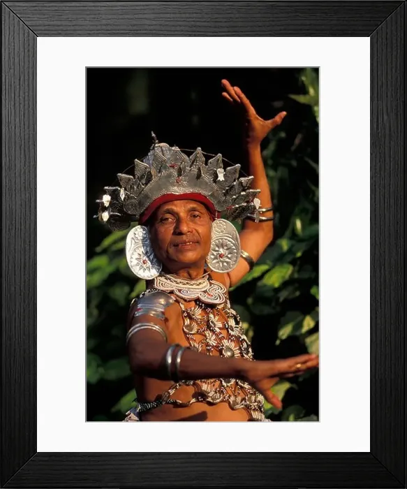 Framed Print : Sri Lanka, Southern Province, Galle, traditional dancer Framed Print : Sri Lanka, Southern Province, Galle, traditional dancer