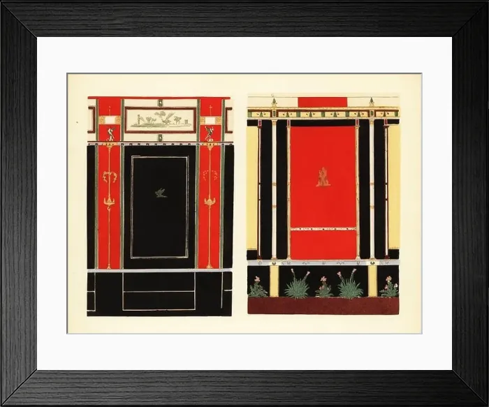 Framed Print : Panels in the Building of Eumachia Framed Print : Panels in the Building of Eumachia