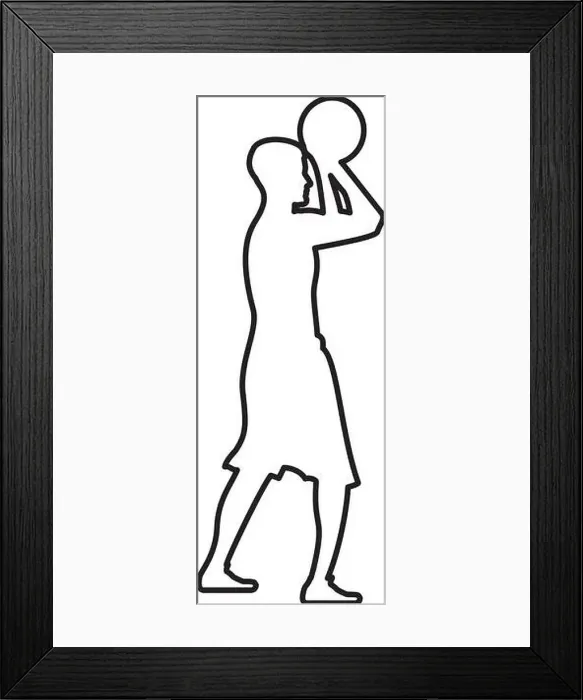 Framed Print : Basketball player throws a basketball Man shooting ball side view icon black color vector I flat style simple image Framed Print : Basketball player throws a basketball Man shooting ball side view icon black color vector I flat style simple image