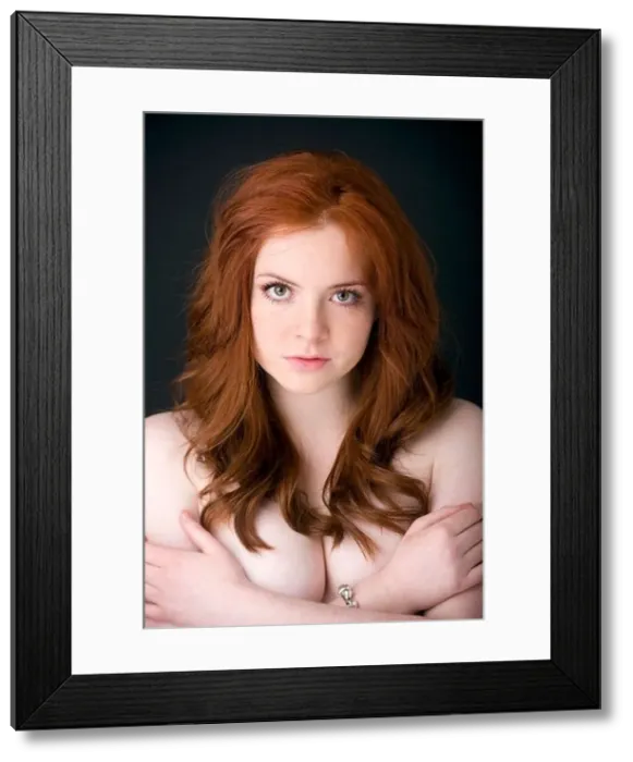 Framed Print : Portrait of a Scottish red haired girl with pale skin Framed Print : Portrait of a Scottish red haired girl with pale skin