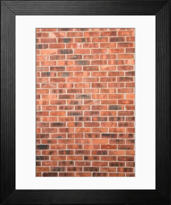 Framed Print : A red brick wall in Oxford Framed Print : A red brick wall in Oxford