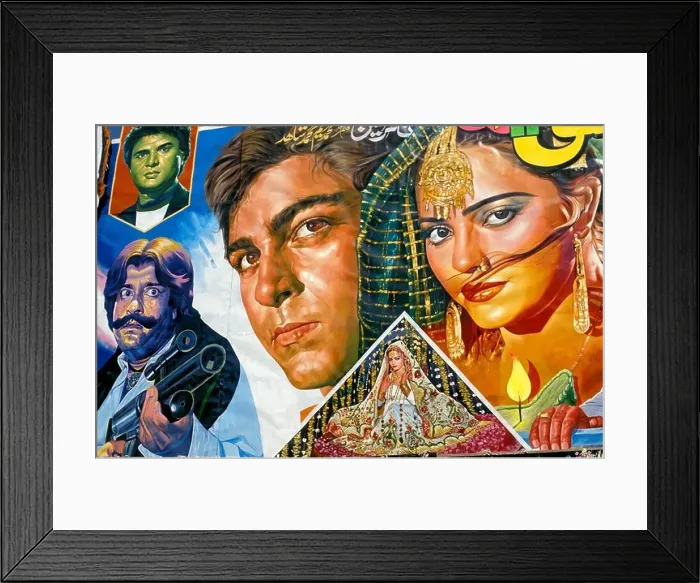 Framed Print : Pakistan, Lahore, cinema, cinema poster Framed Print : Pakistan, Lahore, cinema, cinema poster