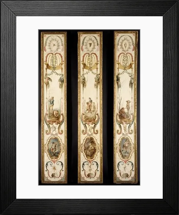 Framed Print : November and December (part of a set illustrating the months of the year) Framed Print : November and December (part of a set illustrating the months of the year)