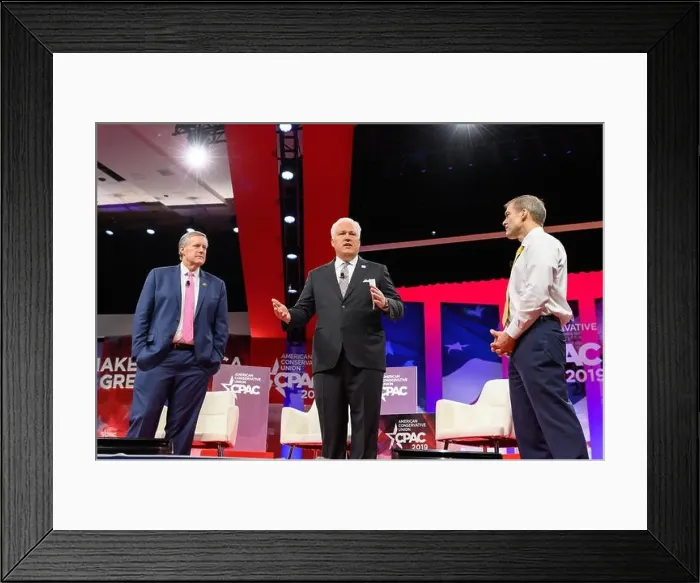 Framed Print : Mark Meadows (R-NC), Matt Schlapp Framed Print : Mark Meadows (R-NC), Matt Schlapp