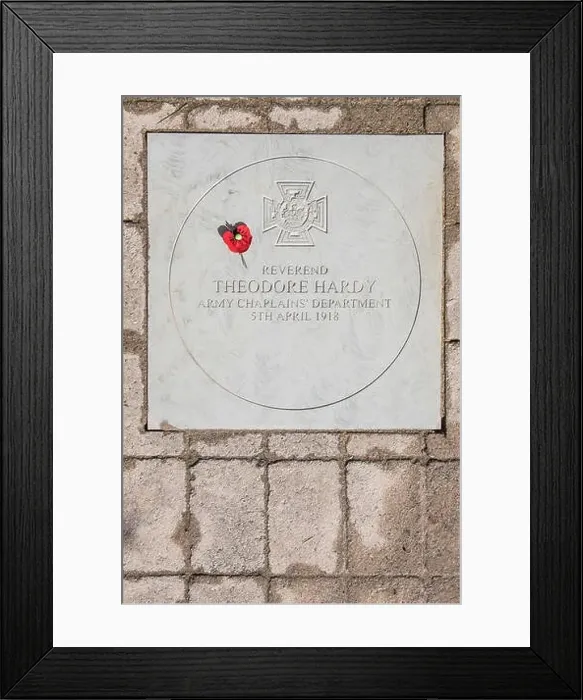 Framed Print : War Memorial plaque to Rev Theodore Bayley Hardy VC, DSO, MC at High Bentham in North Yorkshire Framed Print : War Memorial plaque to Rev Theodore Bayley Hardy VC, DSO, MC at High Bentham in North Yorkshire