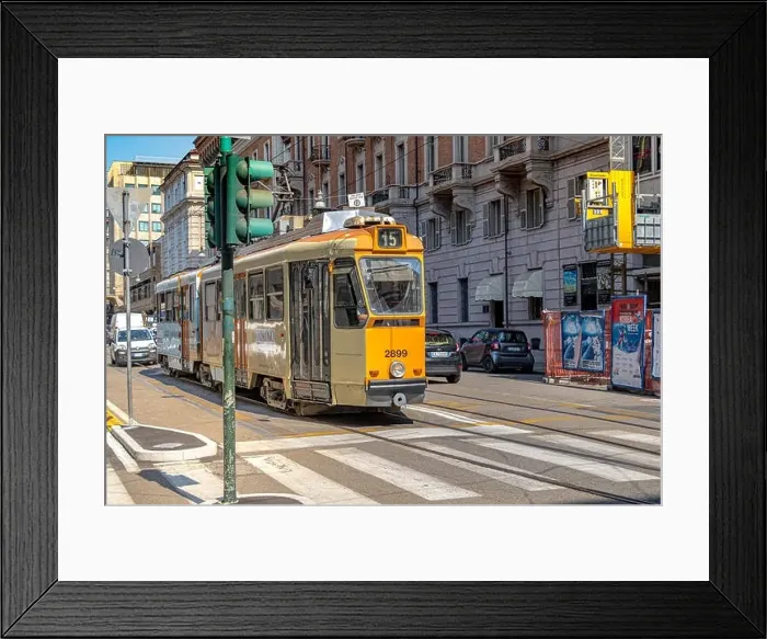 Framed Print : No 15 Turin Tram makes it's way along Via XX Settembre, Turin, Italy Framed Print : No 15 Turin Tram makes it's way along Via XX Settembre, Turin, Italy