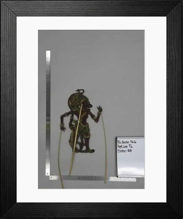 Framed Print : Shadow Puppet (Wayang Kulit) of Jemawa Framed Print : Shadow Puppet (Wayang Kulit) of Jemawa