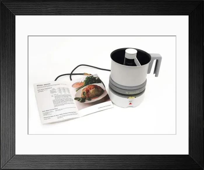 Framed Print : Tefal Le Saucier Automatic Saucemaker and Recipe Book Framed Print : Tefal Le Saucier Automatic Saucemaker and Recipe Book