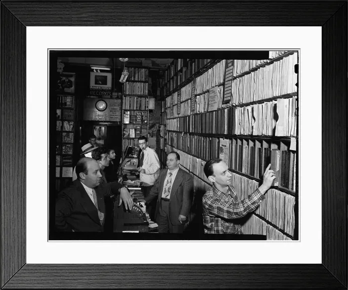 Framed Print : [Portrait of Milt Gabler, Herbie Hill Framed Print : [Portrait of Milt Gabler, Herbie Hill