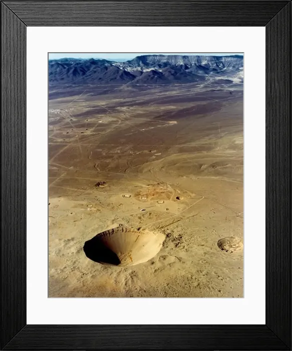 Framed Print : Operation Plowshare, Sedan Crater Framed Print : Operation Plowshare, Sedan Crater
