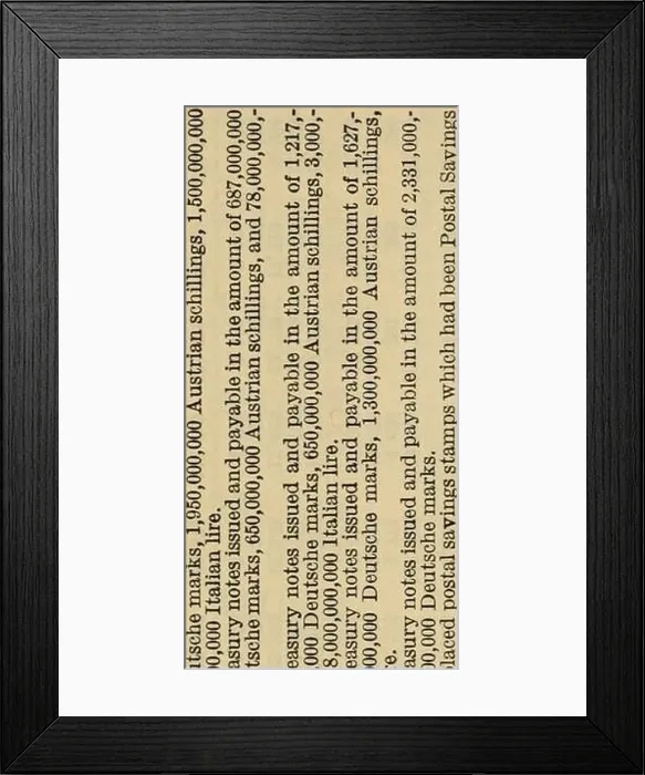 Framed Print : Annual report of the Secretary of the Treasury on the state of the finances for the year Framed Print : Annual report of the Secretary of the Treasury on the state of the finances for the year