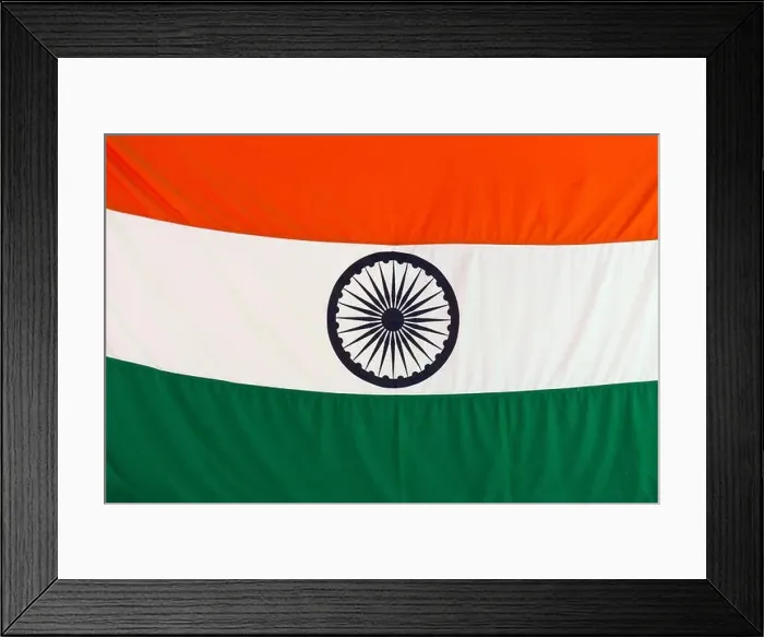 Framed Print : Tiranga, Indian national flag with a chakra or wheel Framed Print : Tiranga, Indian national flag with a chakra or wheel