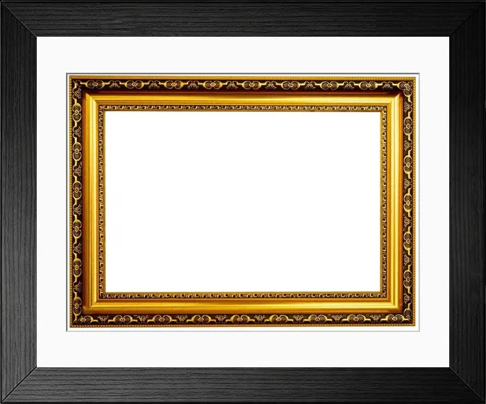 Framed Print : golden frame Framed Print : golden frame